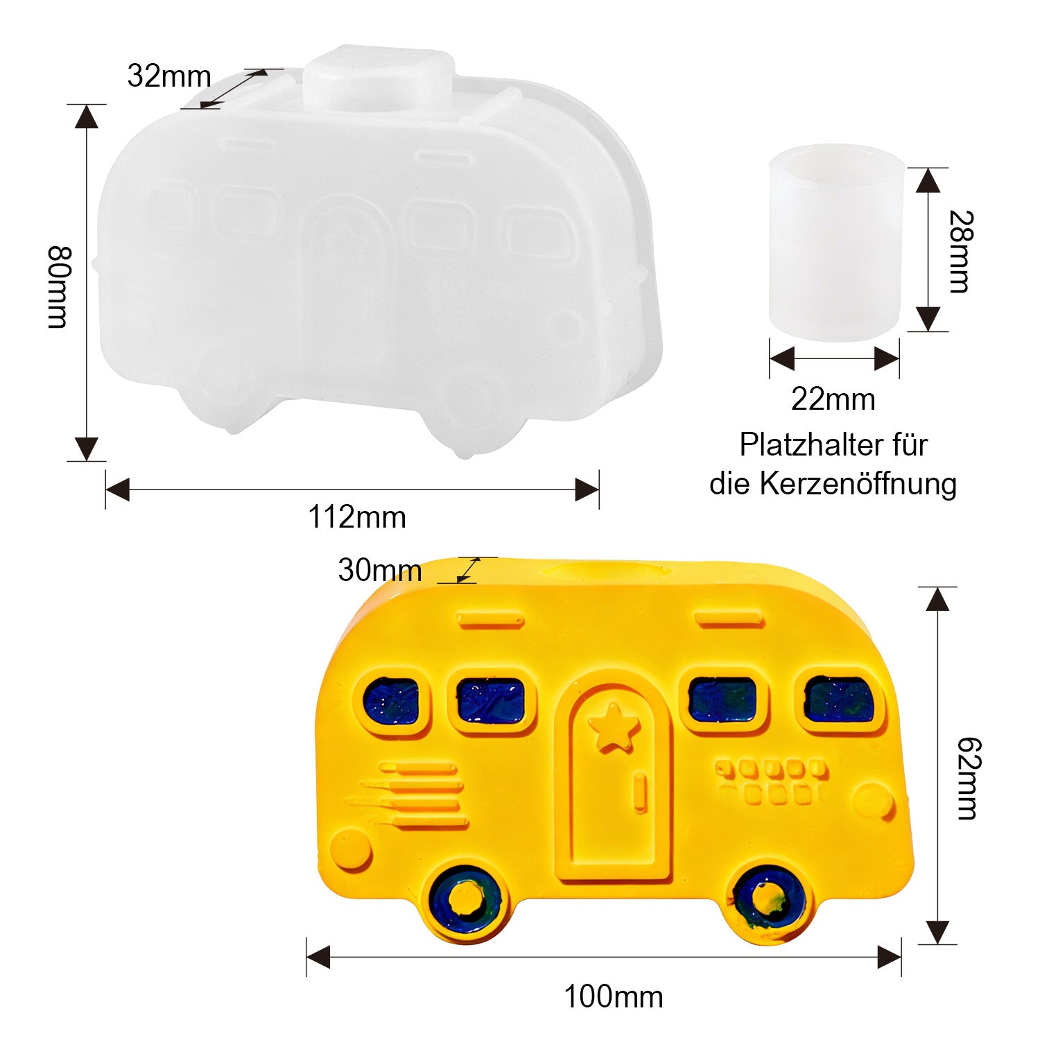 Silikonformen Vielseitige Kerzenständer (Mode:ZT01)