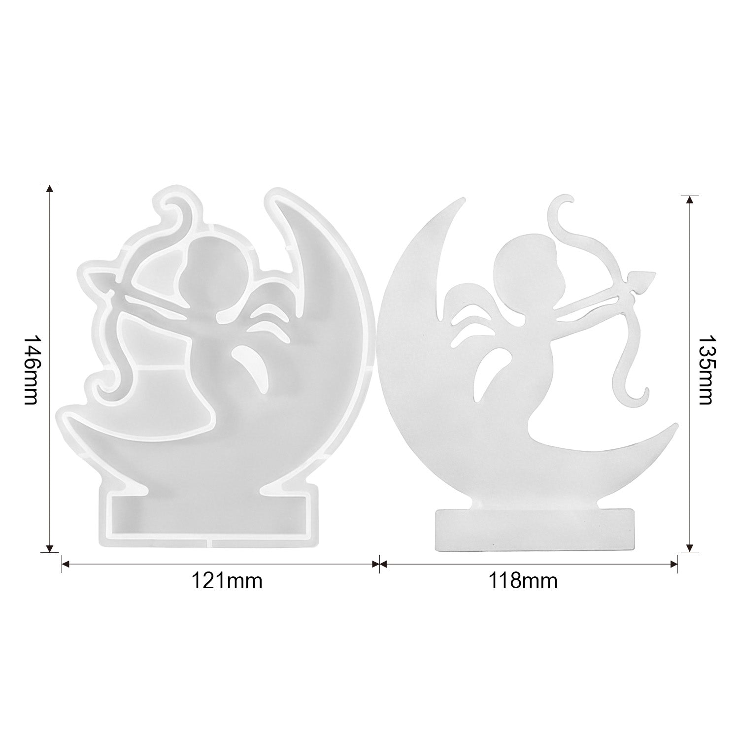 Silikonform-Set Herz & Amor (Mode:QR03)