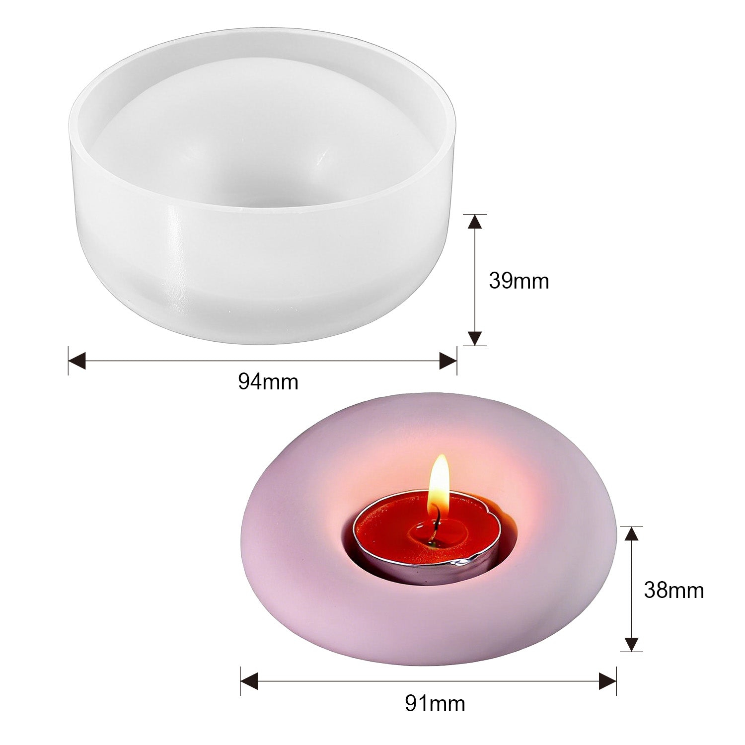 Silikonformen Vielseitige Kerzenständer (Mode:ZT01)
