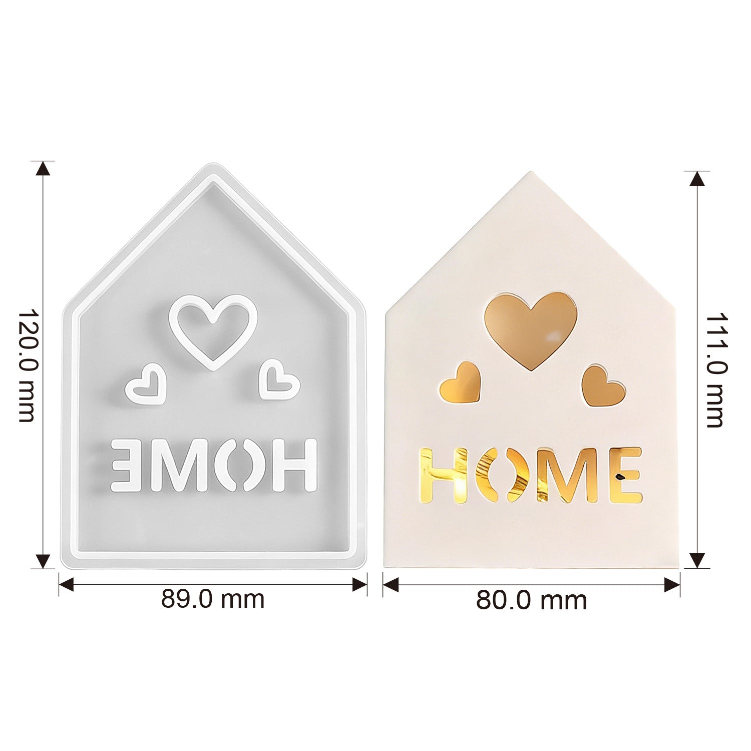 Silikonform Lichthäuschen mit Durchbruch-Design (Mode:XW01)