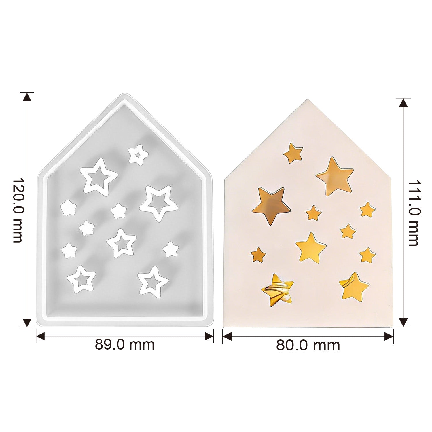 Silikonform Lichthäuschen mit Durchbruch-Design (Mode:XW01)