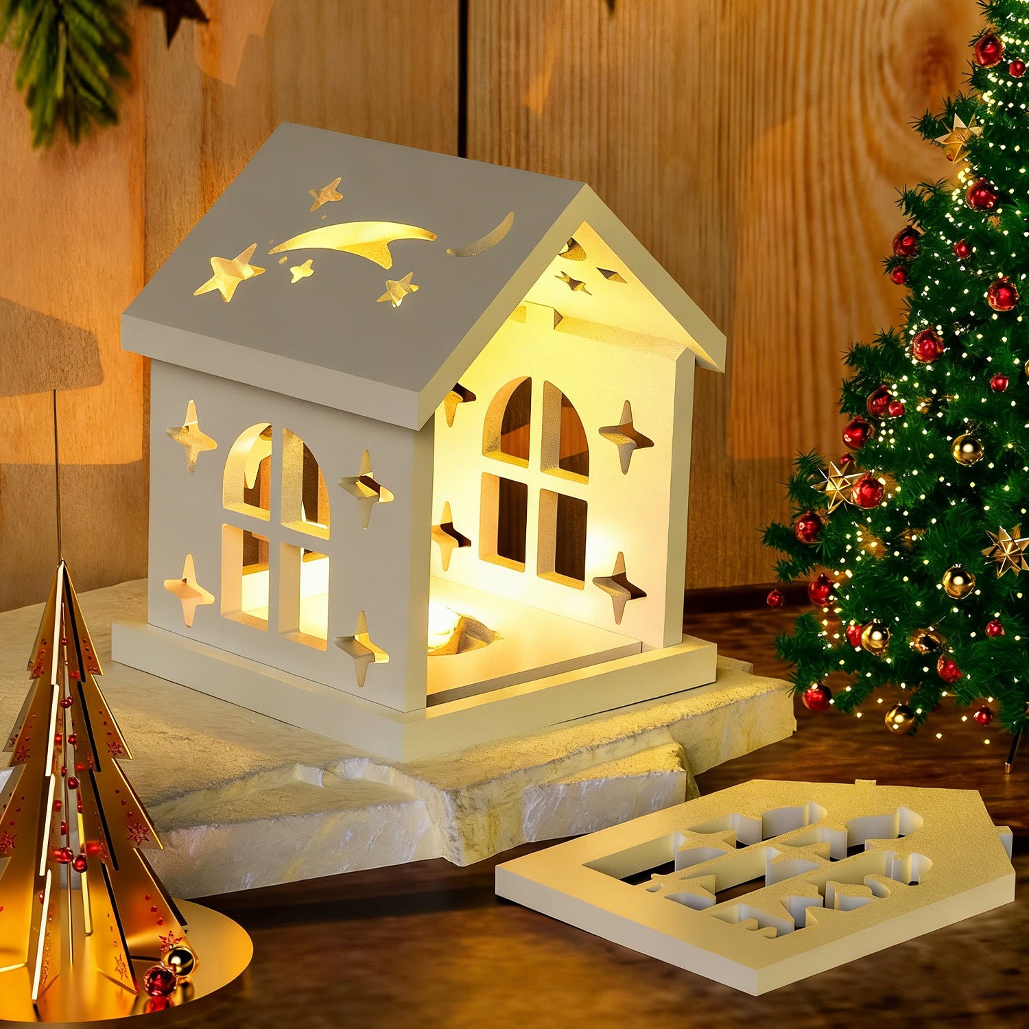 Silikonform Sternschnuppen-Haus (Mode:FZ02)