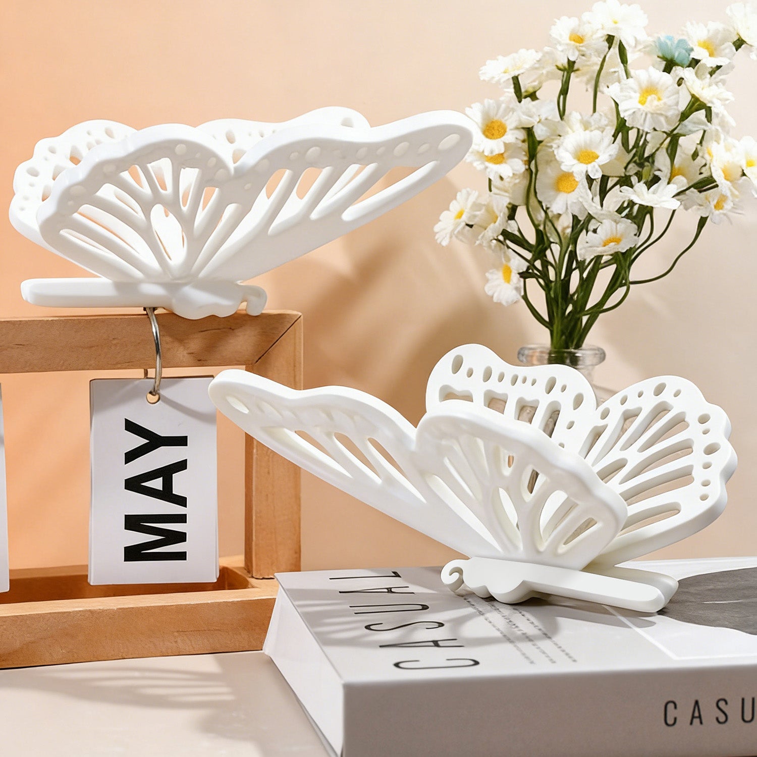 Silikonformen Segelboot, Schmetterling & HOME (Mode:BJ01)