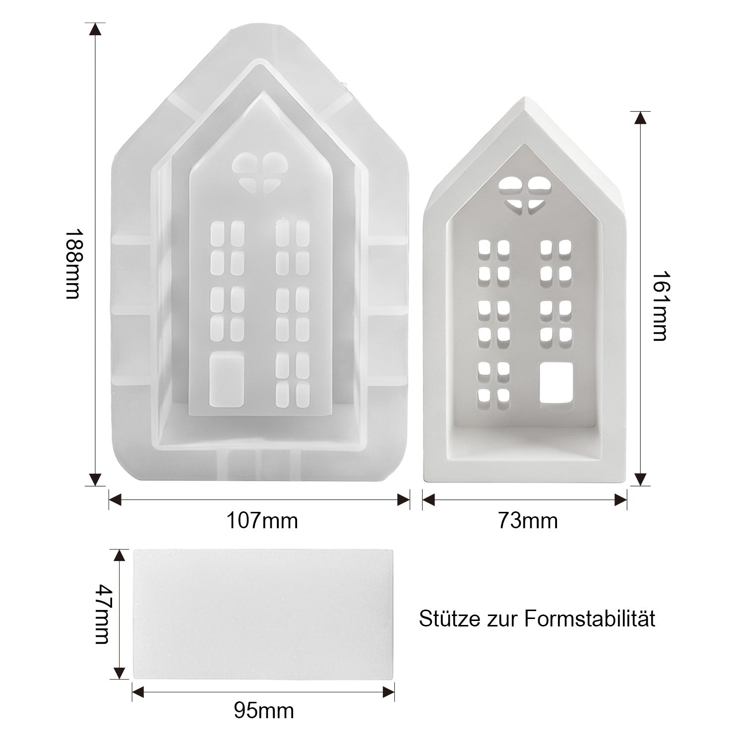 Silikonformen Lichthaus (Mode:FZ03)