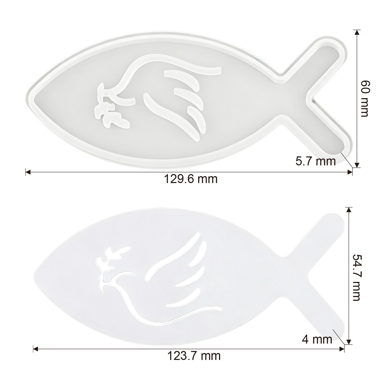 Silikonformen-Set Maritim Boot, Strandhaus & Wal-Optik (Mode:HY01)