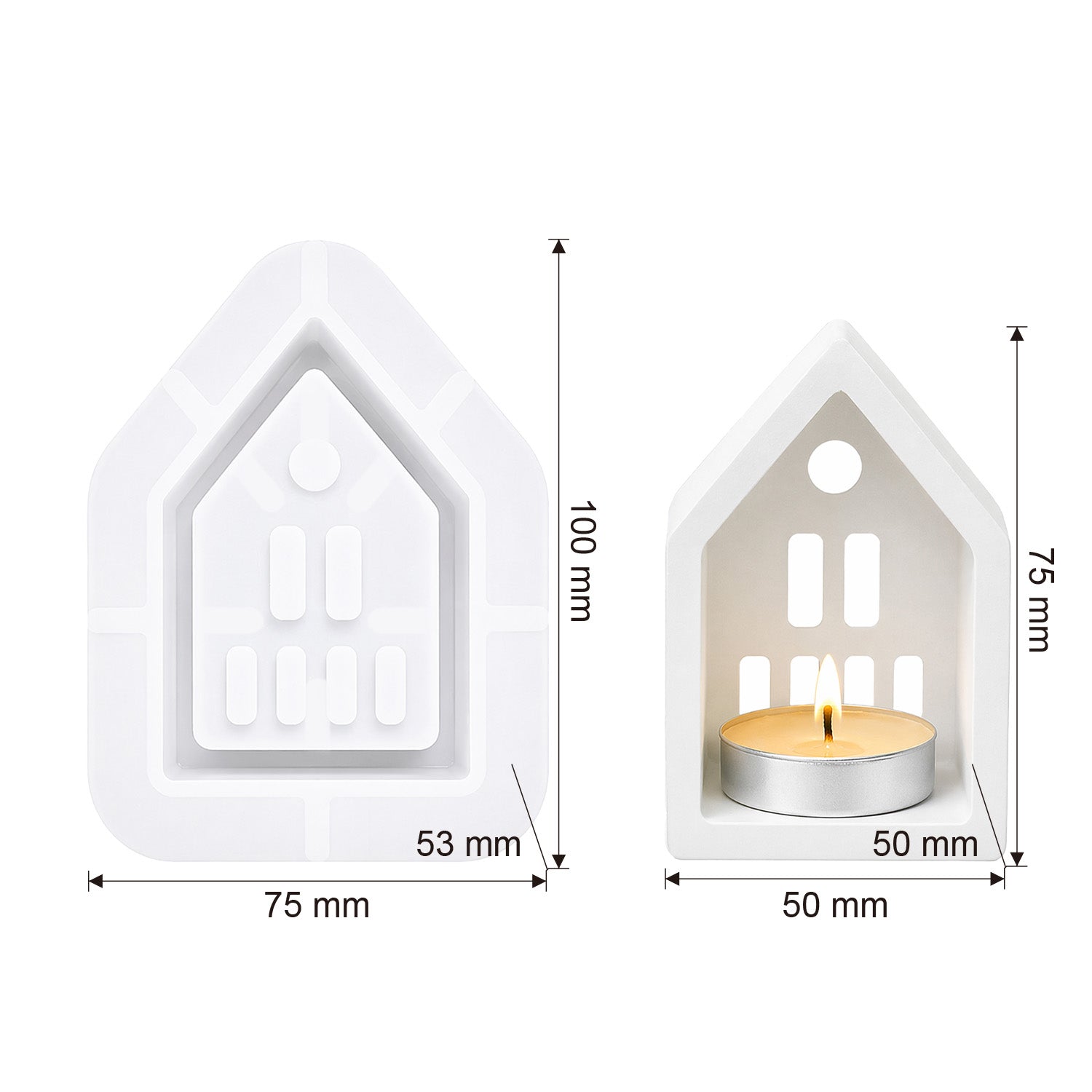Silikonform Lichthäuser mit Sternen-Design (Mode:DZ01)