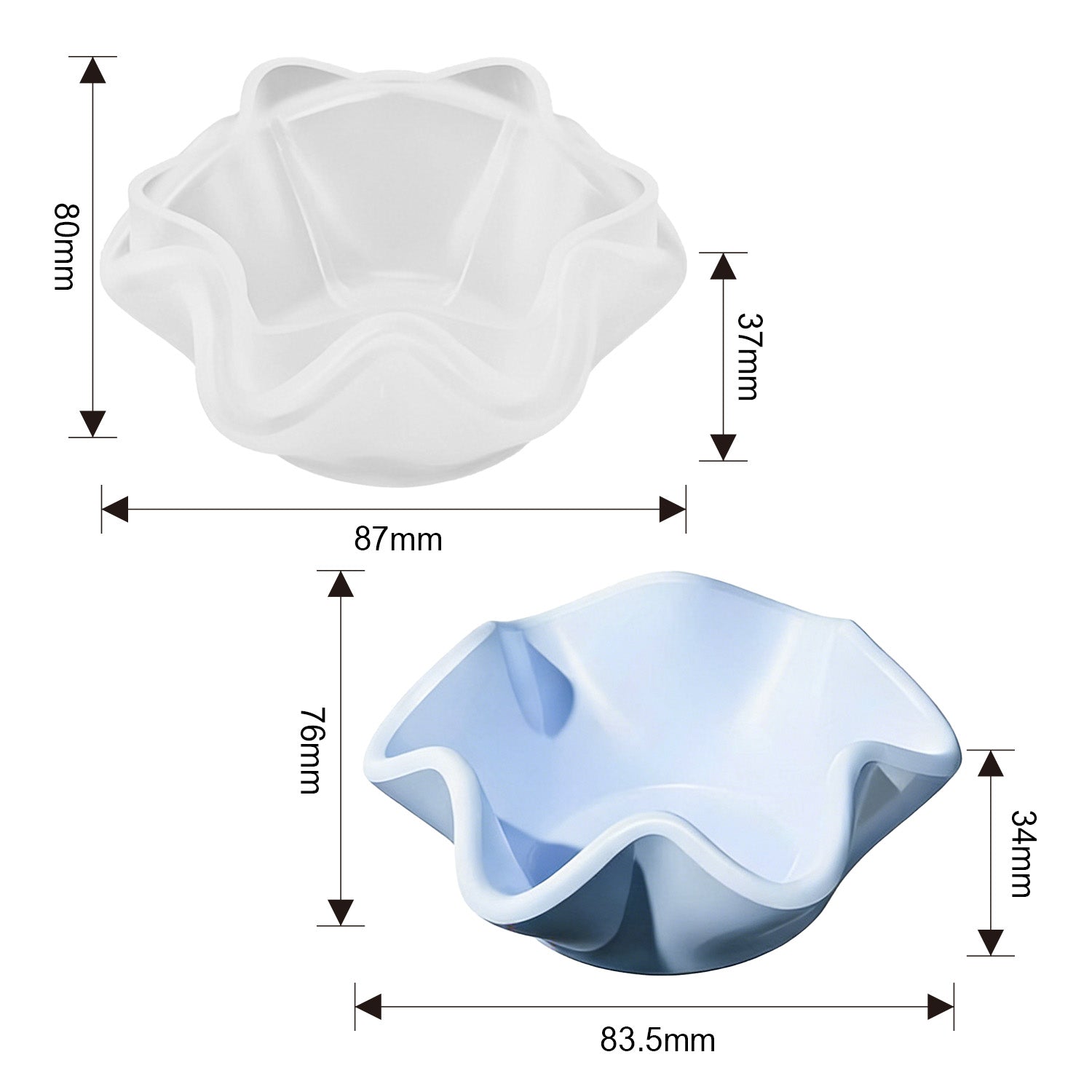 Silikonformen Dekorative Kerzengefäße (Mode:ZT02)