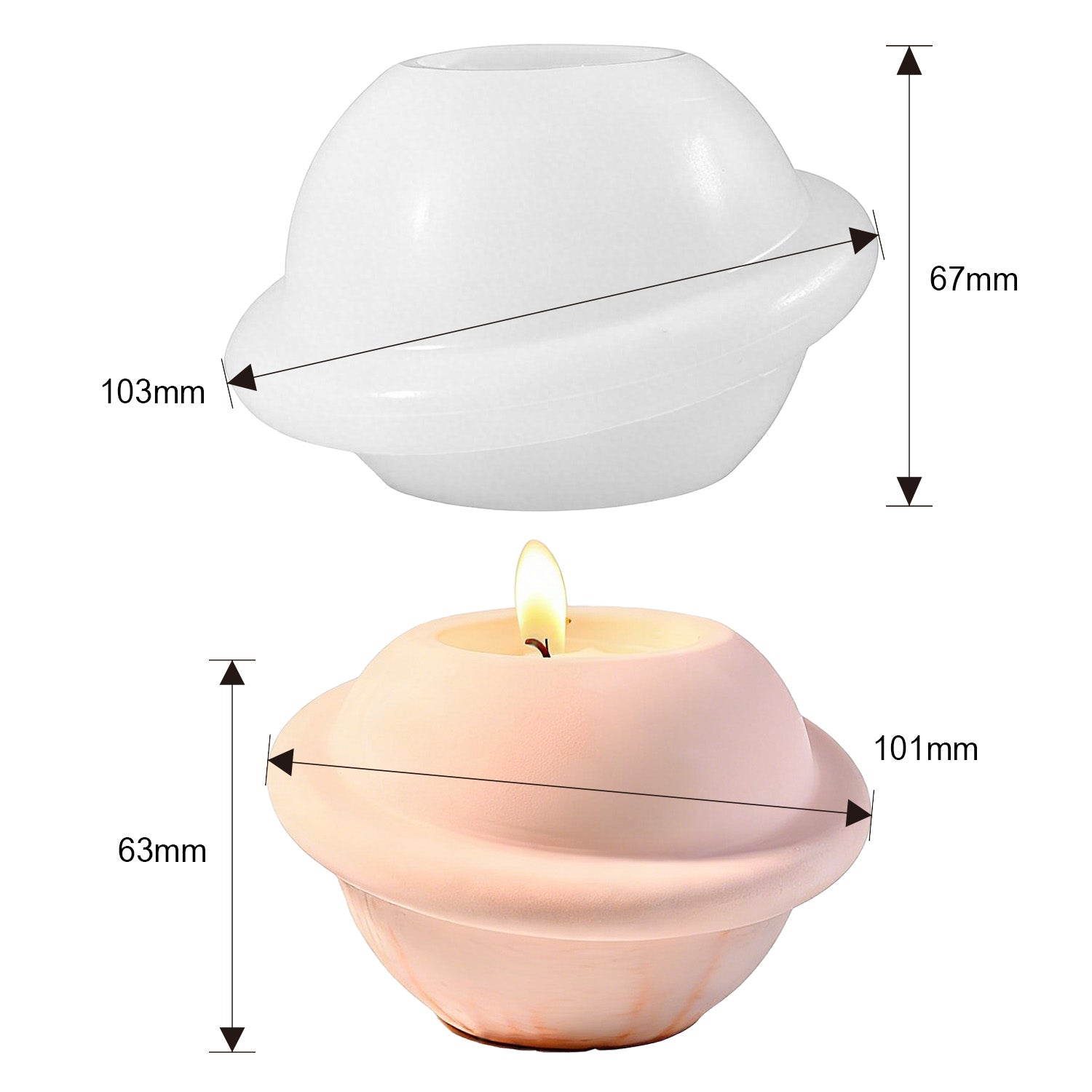 Silikonformen Design-Kerzengefäße (Mode:ZT03)