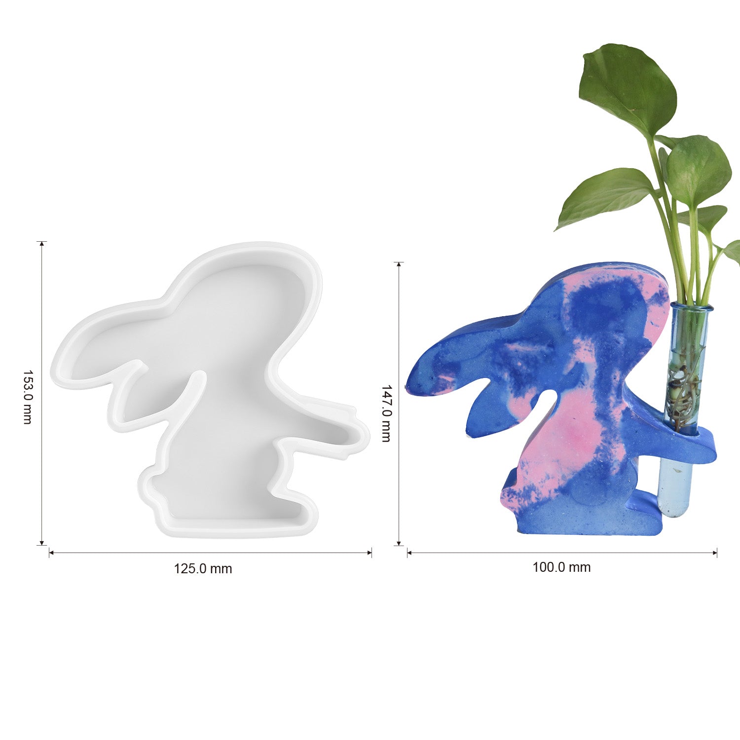 Osterhasen Silikonformen-SetⅡ (Mode:FH02)
