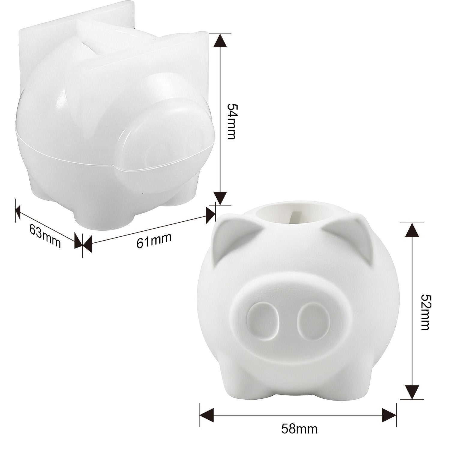 Silikonform-Set Herz & Deko (Mode:QR01)