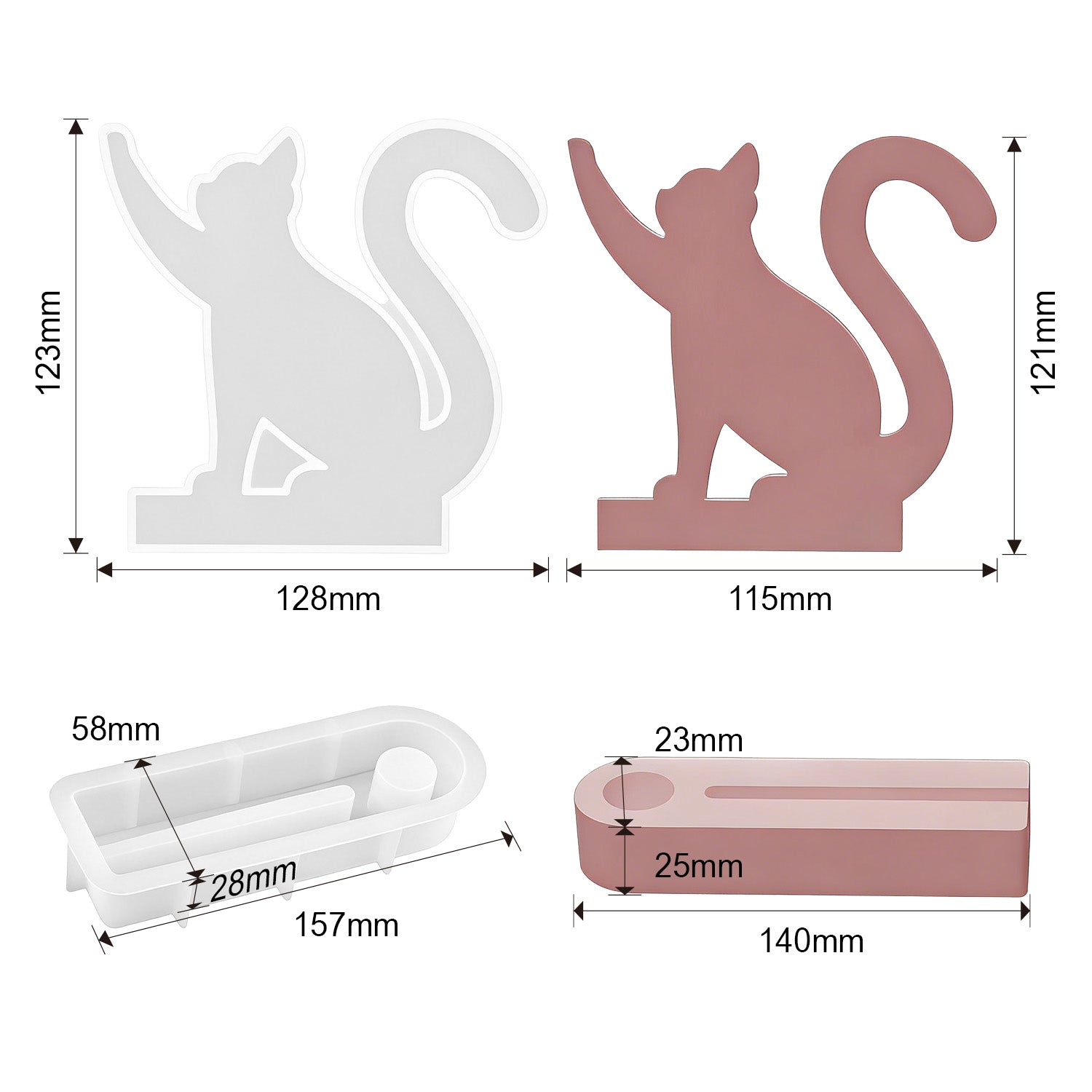 Silikonformen Vielseitige Kerzenständer (Mode:ZT01)