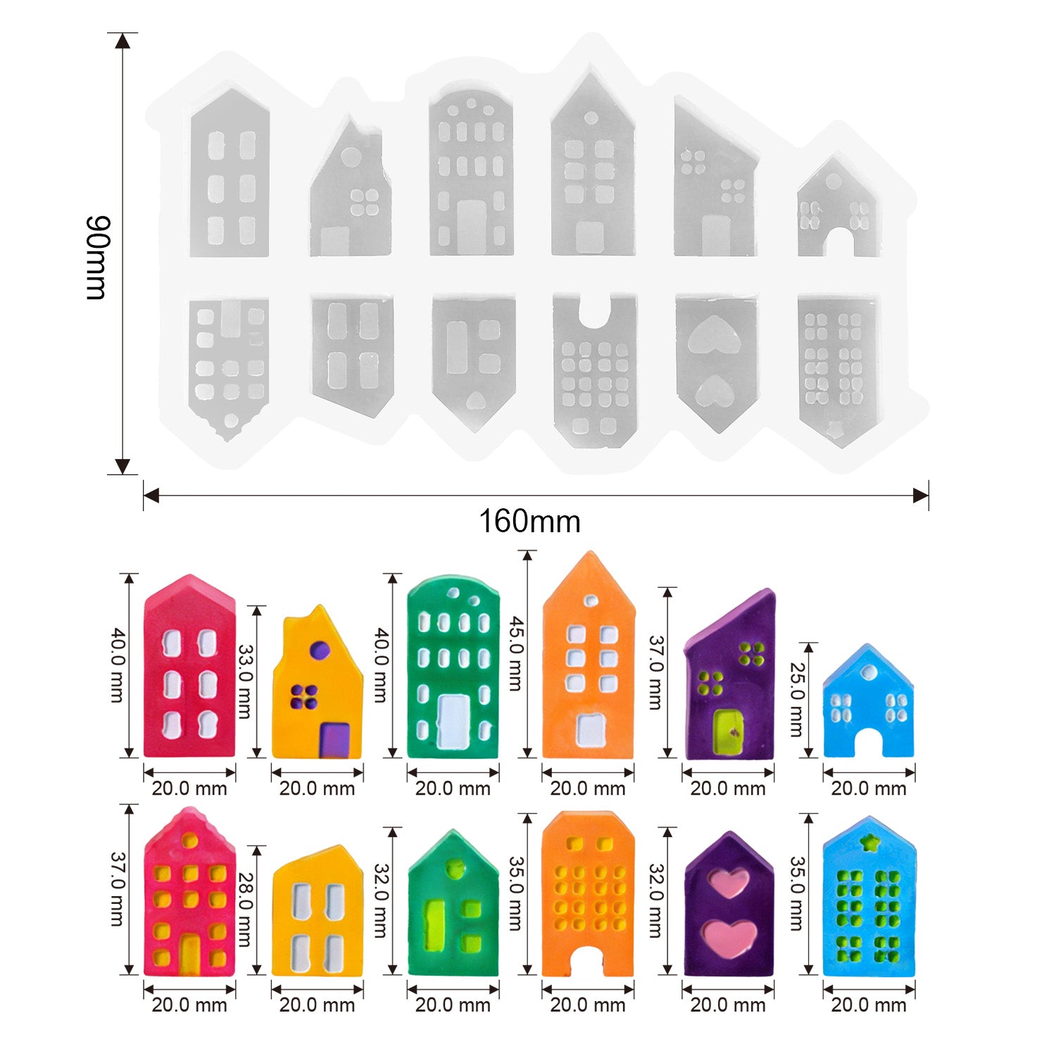 Silikonform Sternschnuppen-Haus (Mode:FZ02)